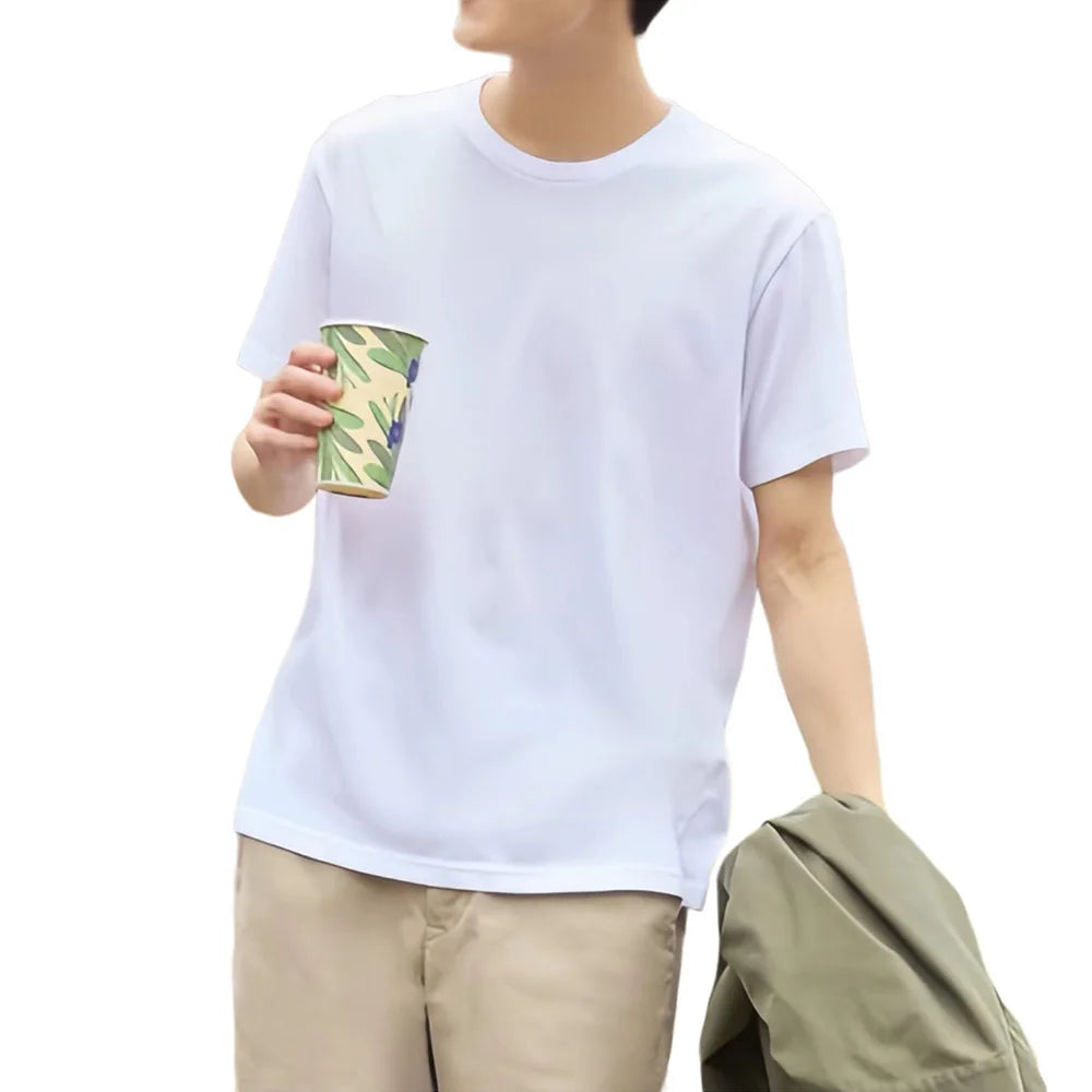 Solid Cotton Crew Neck Soft T-Shirts