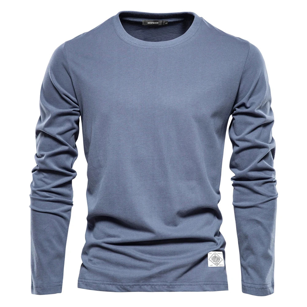 Solid Casual Mens Classic Top