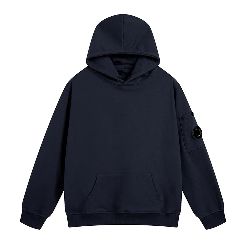 Solid Color Casual Loose Sports Hoodie