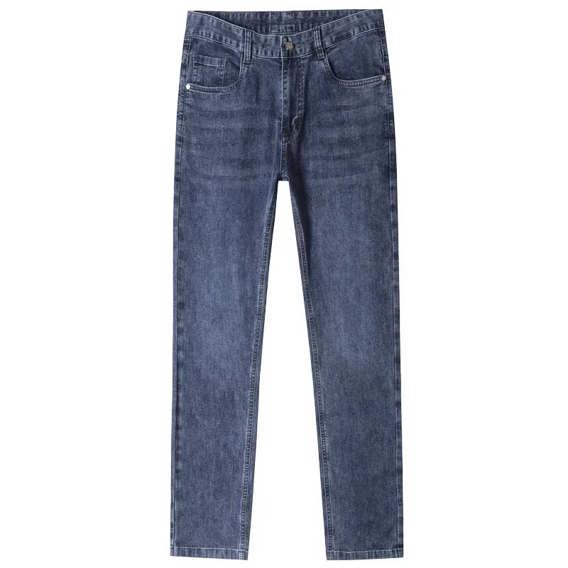 Loose Straight Leg Denim Pants