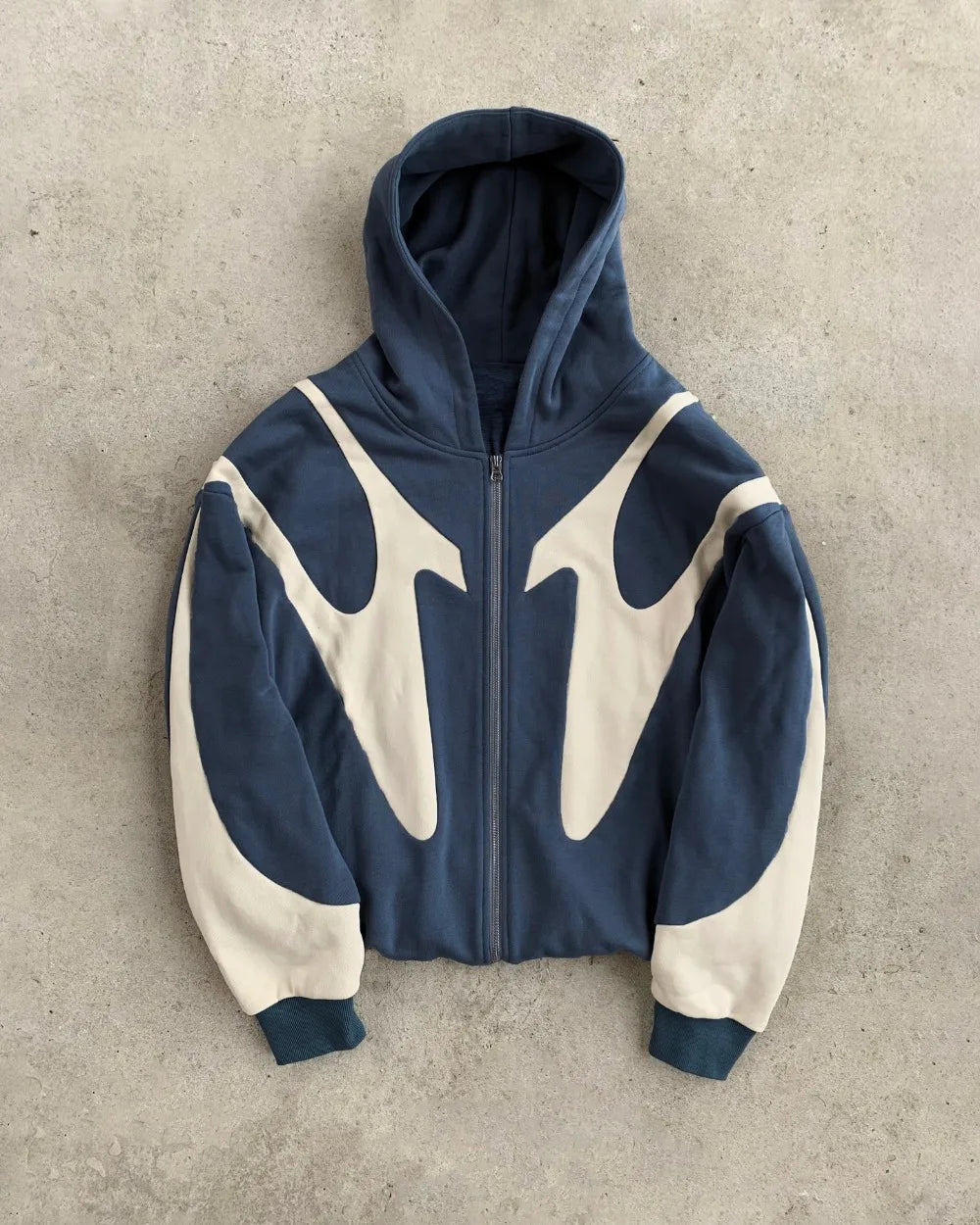 Zip Up Retro Hoodie