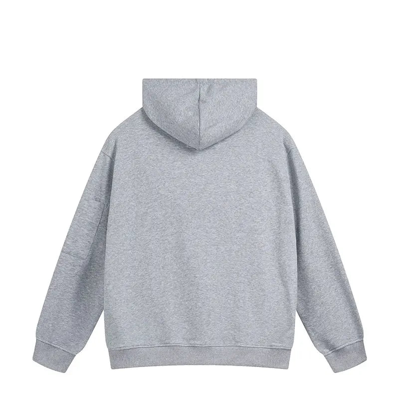 Solid Color Casual Loose Sports Hoodie