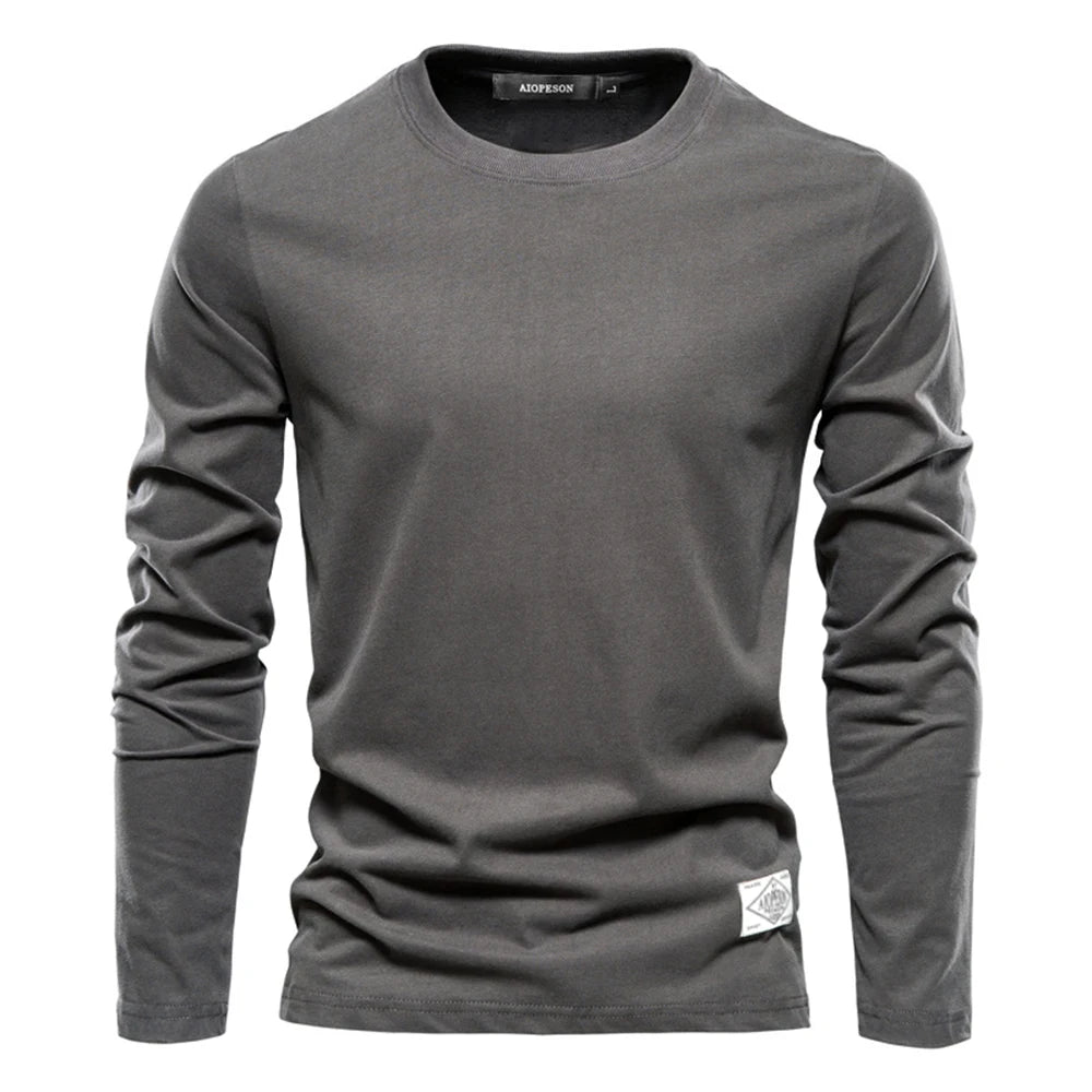 Solid Casual Mens Classic Top