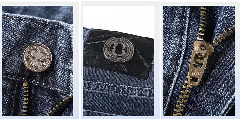 Loose Straight Leg Denim Pants