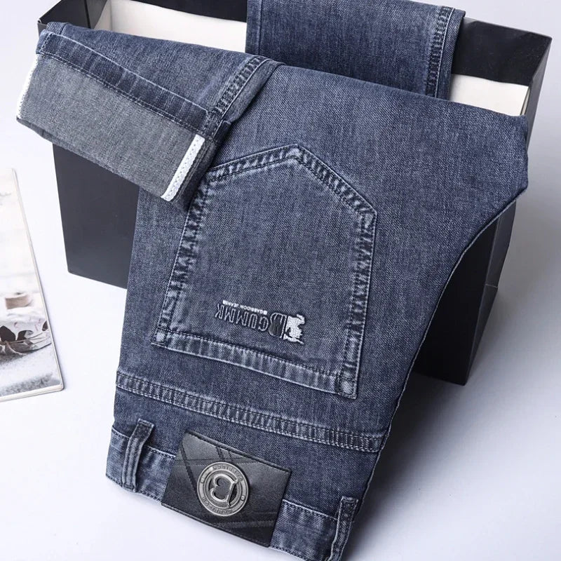 Loose Straight Leg Denim Pants
