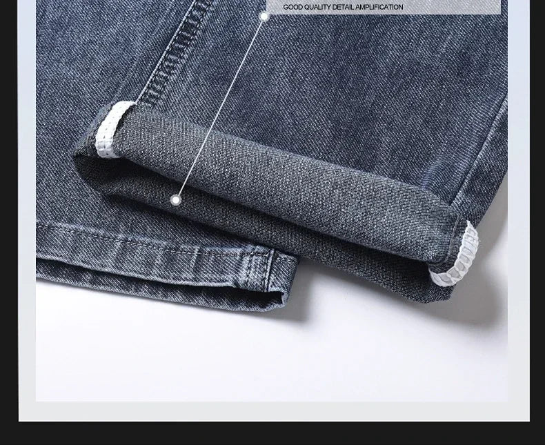 Loose Straight Leg Denim Pants