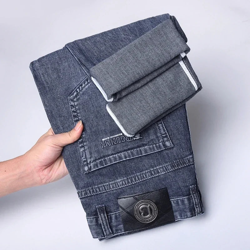 Loose Straight Leg Denim Pants