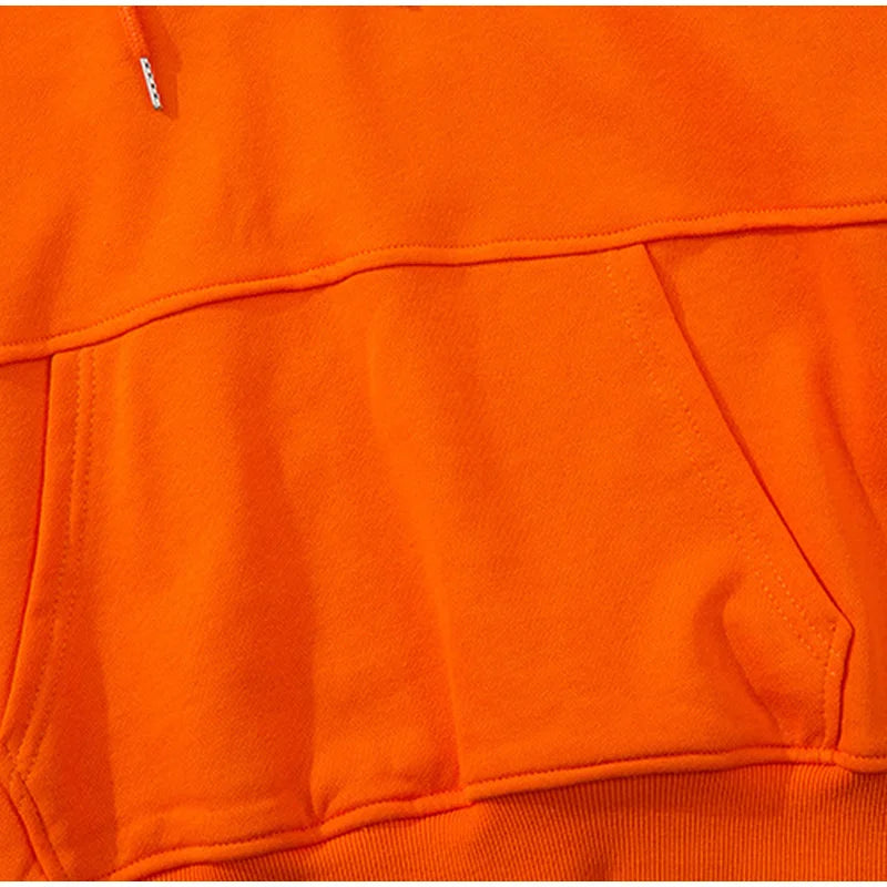 Solid Color Casual Loose Sports Hoodie