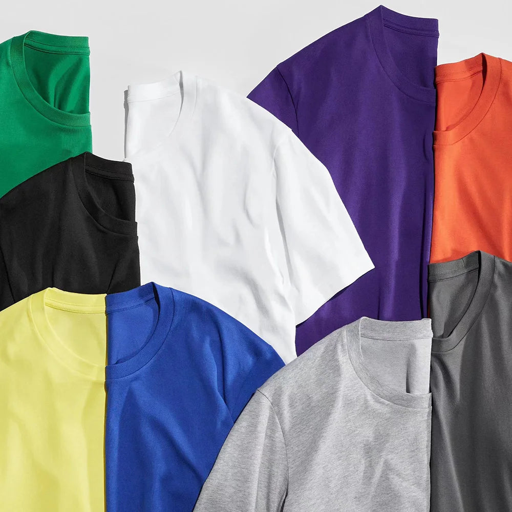 Solid Cotton Crew Neck Soft T-Shirts