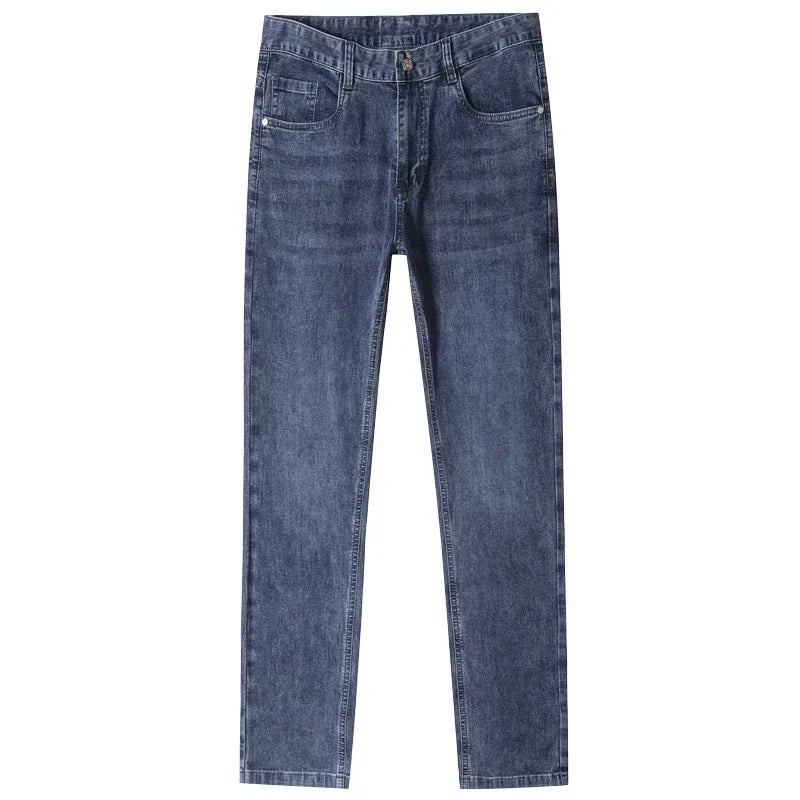 Loose Straight Leg Denim Pants