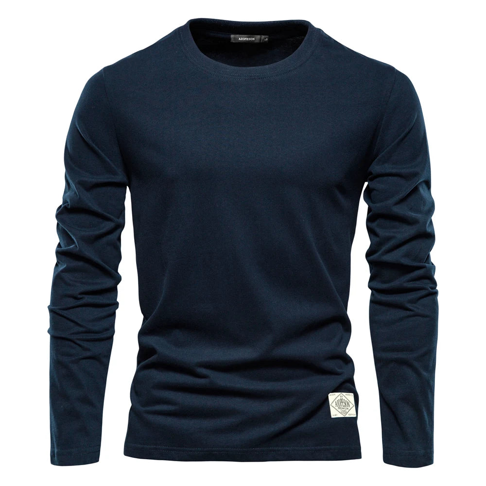 Solid Casual Mens Classic Top