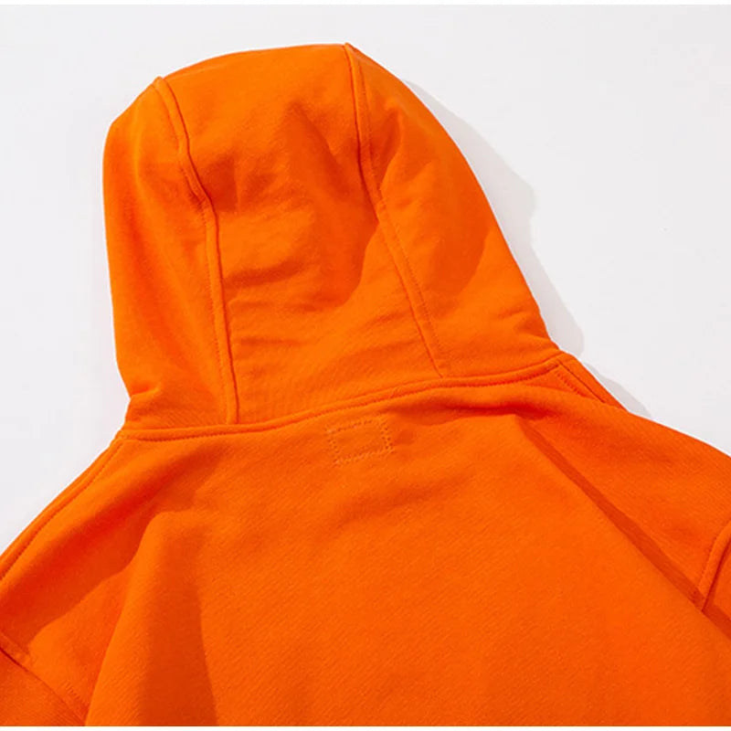 Solid Color Casual Loose Sports Hoodie