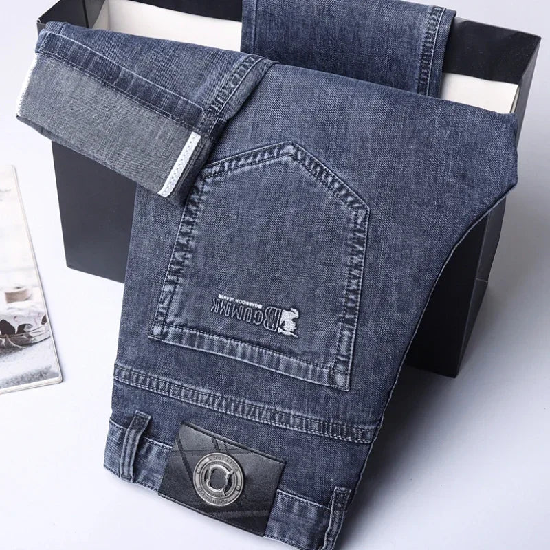 Loose Straight Leg Denim Pants