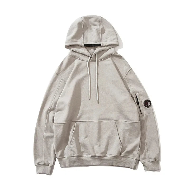 Solid Color Casual Loose Sports Hoodie