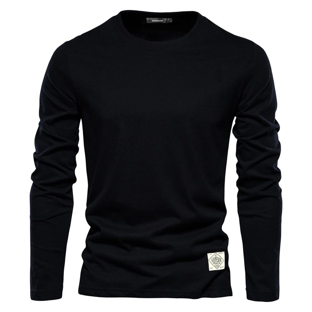 Solid Casual Mens Classic Top