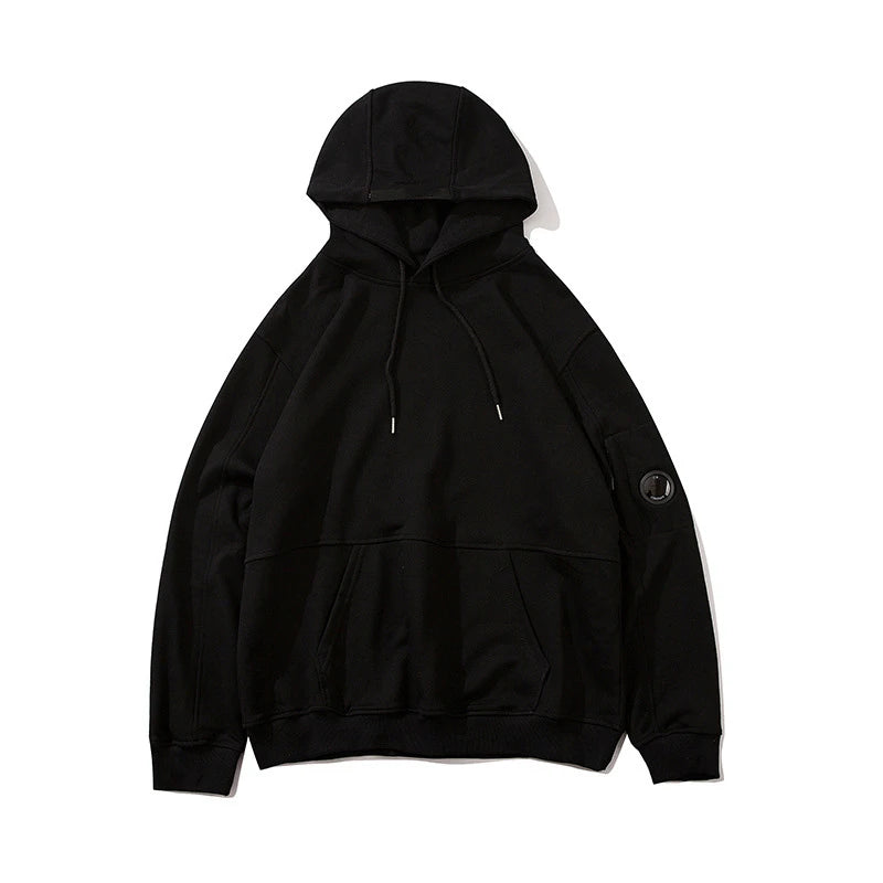 Solid Color Casual Loose Sports Hoodie