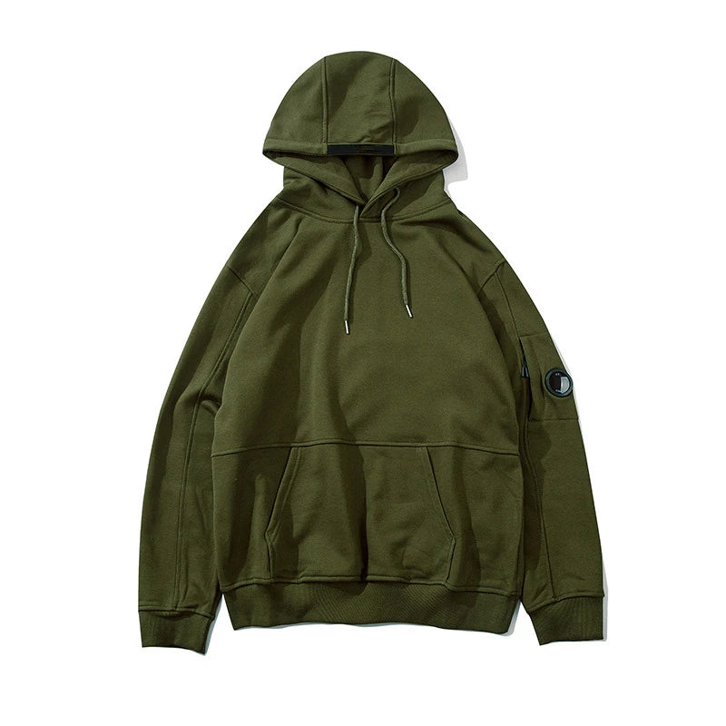 Solid Color Casual Loose Sports Hoodie