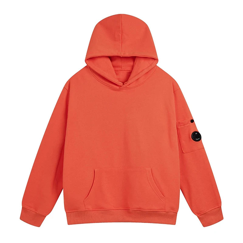 Solid Color Casual Loose Sports Hoodie