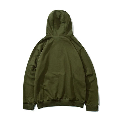 Solid Color Casual Loose Sports Hoodie