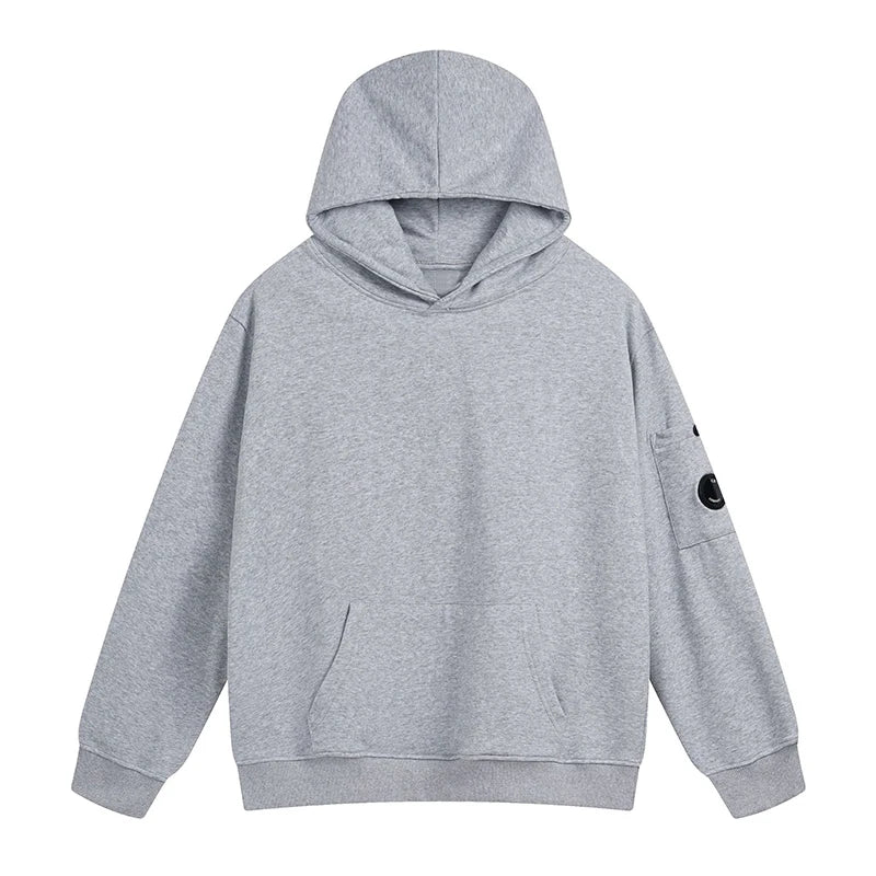 Solid Color Casual Loose Sports Hoodie