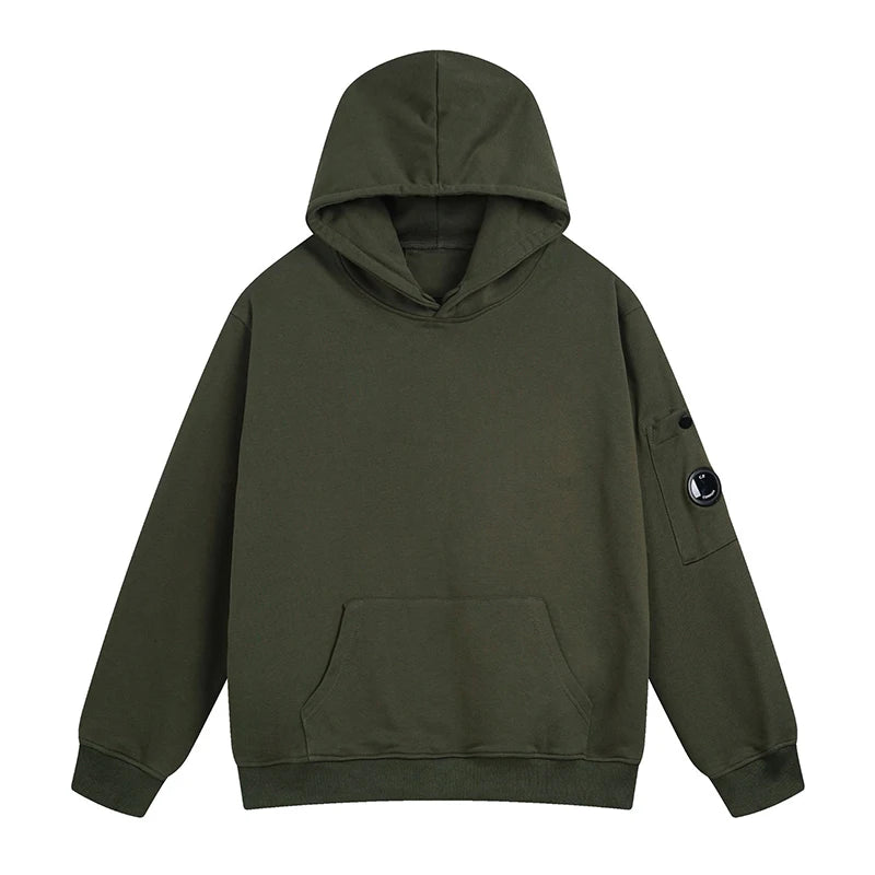 Solid Color Casual Loose Sports Hoodie