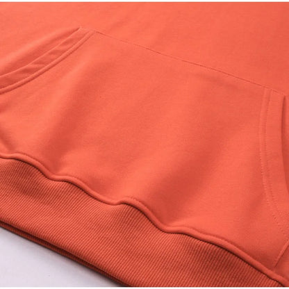 Solid Color Casual Loose Sports Hoodie