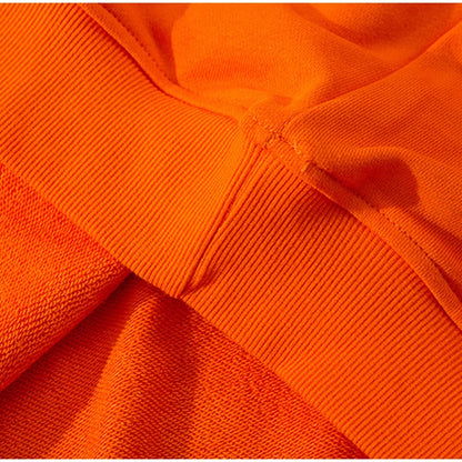 Solid Color Casual Loose Sports Hoodie