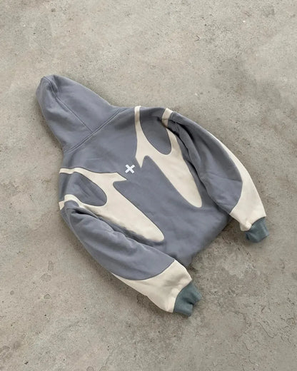 Zip Up Retro Hoodie