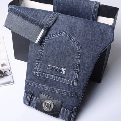 Loose Straight Leg Denim Pants