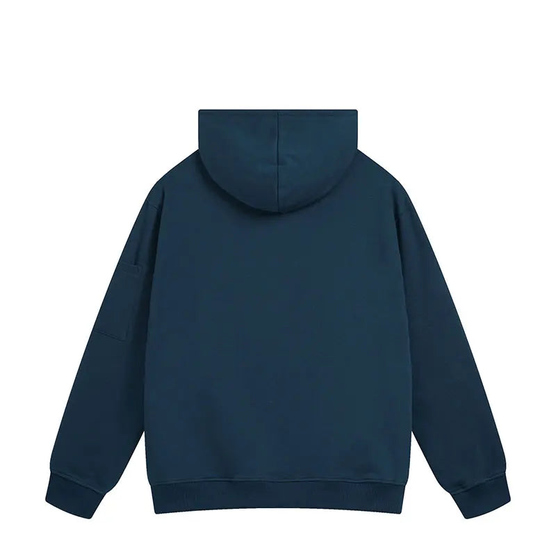 Solid Color Casual Loose Sports Hoodie