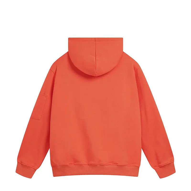 Solid Color Casual Loose Sports Hoodie