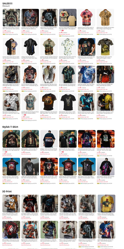 Japanese Style Anime Print Tee