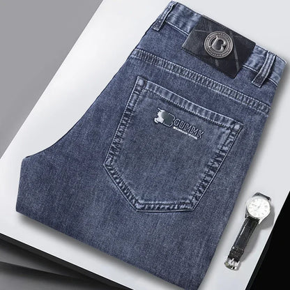 Loose Straight Leg Denim Pants
