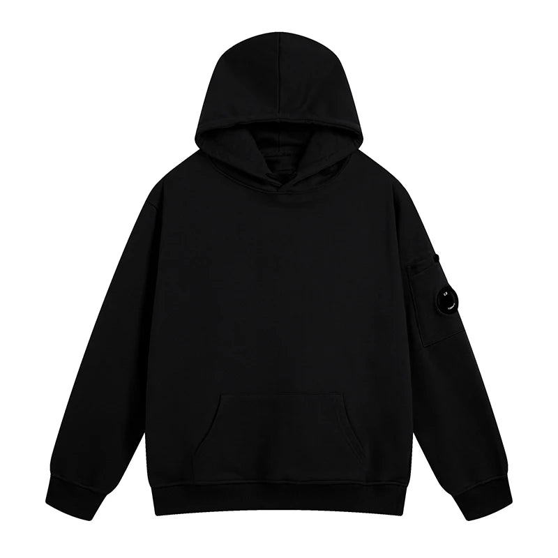 Solid Color Casual Loose Sports Hoodie