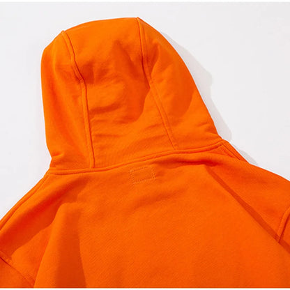 Solid Color Casual Loose Sports Hoodie