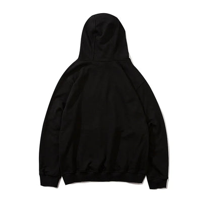 Solid Color Casual Loose Sports Hoodie