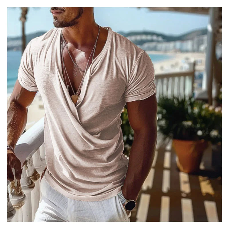 Men's V-neck Short-sleeve